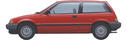 Honda Civic III Hatchback (AL, AG, AH) 1.5 GT